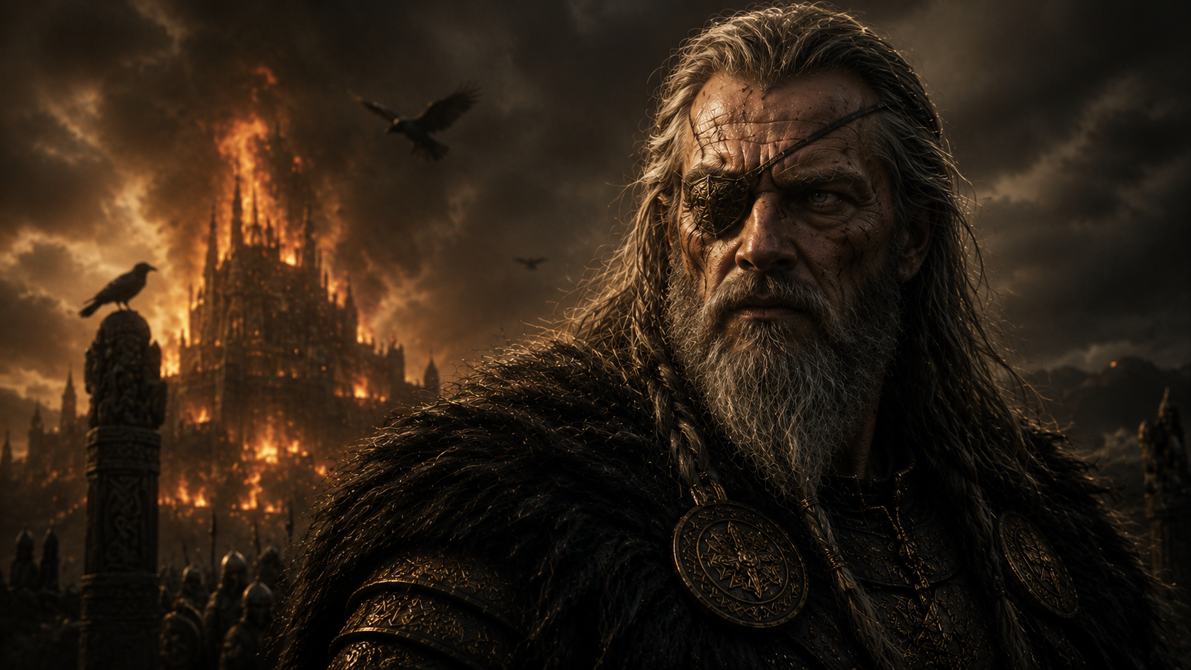 Valhalla burning at the end of the old order